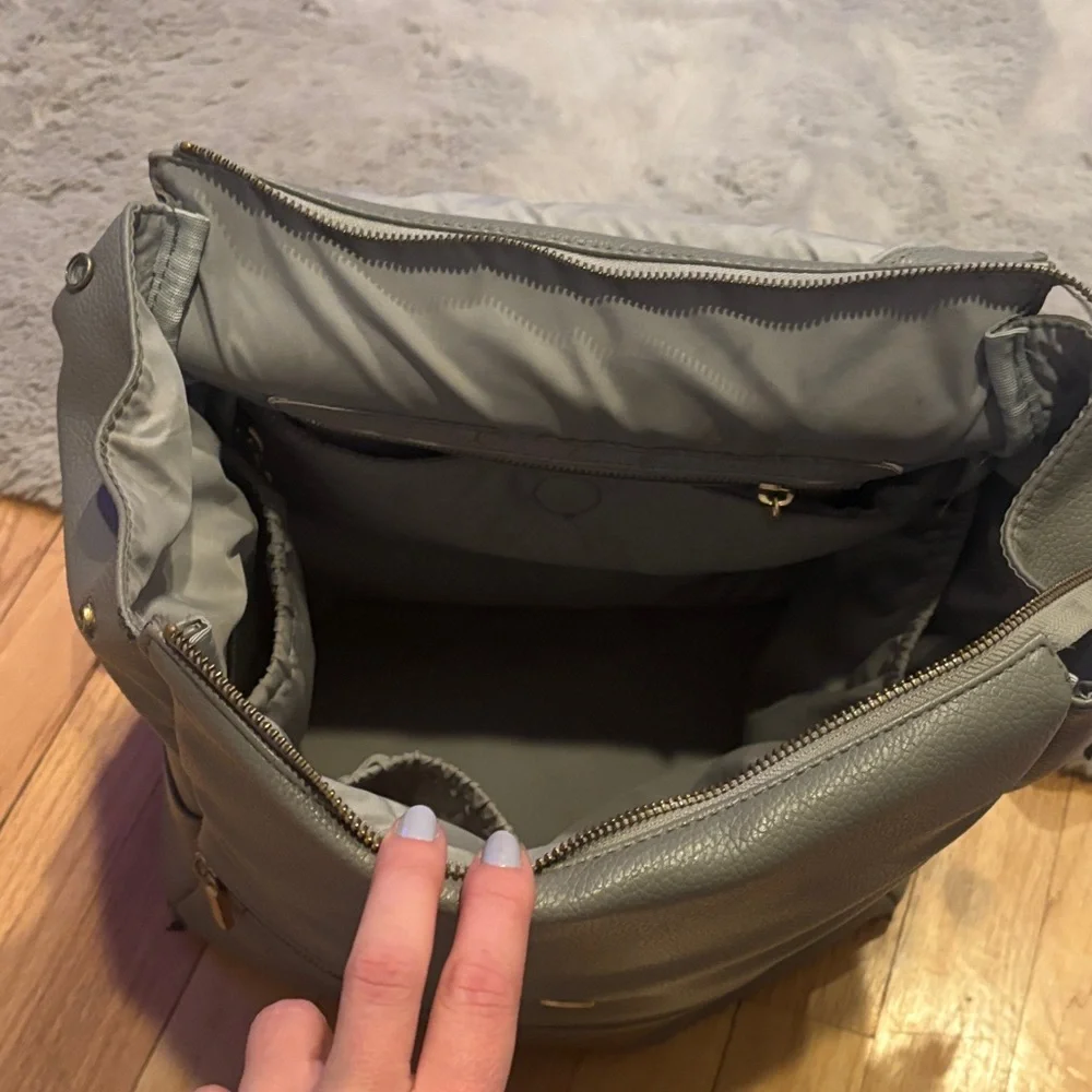 Freshly Picked Gray Baby Bag